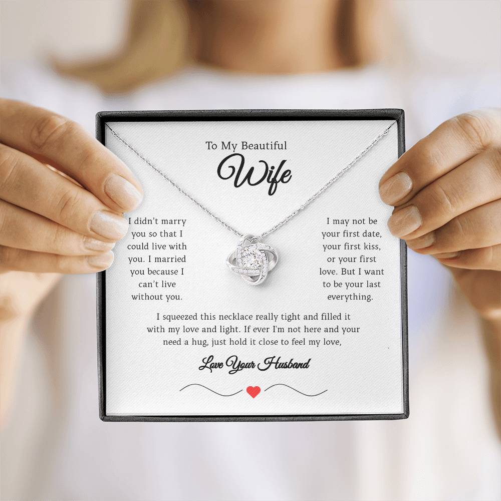Love Knot Necklace for My Beautiful Wife