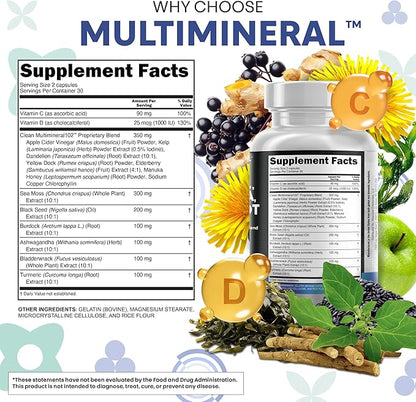 Clean Nutraceuticals Sea Moss Black Seed Oil